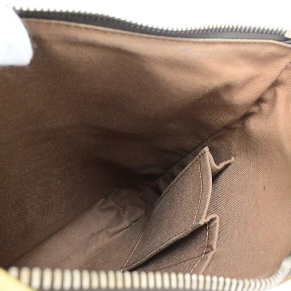 LOUIS VUITTON Logo Odeon PM Shoulder Bag Monogram Leather Brown - Picture 7 of 16